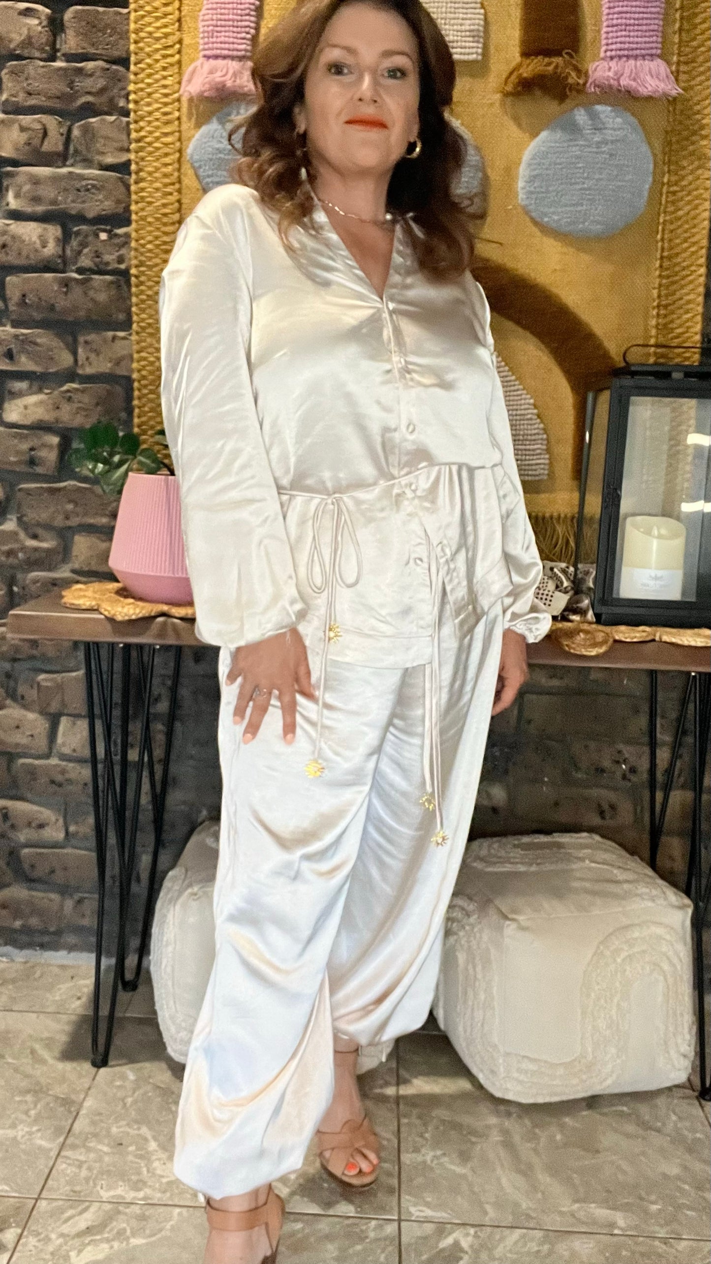 Florence Balloon Pants - Champagne