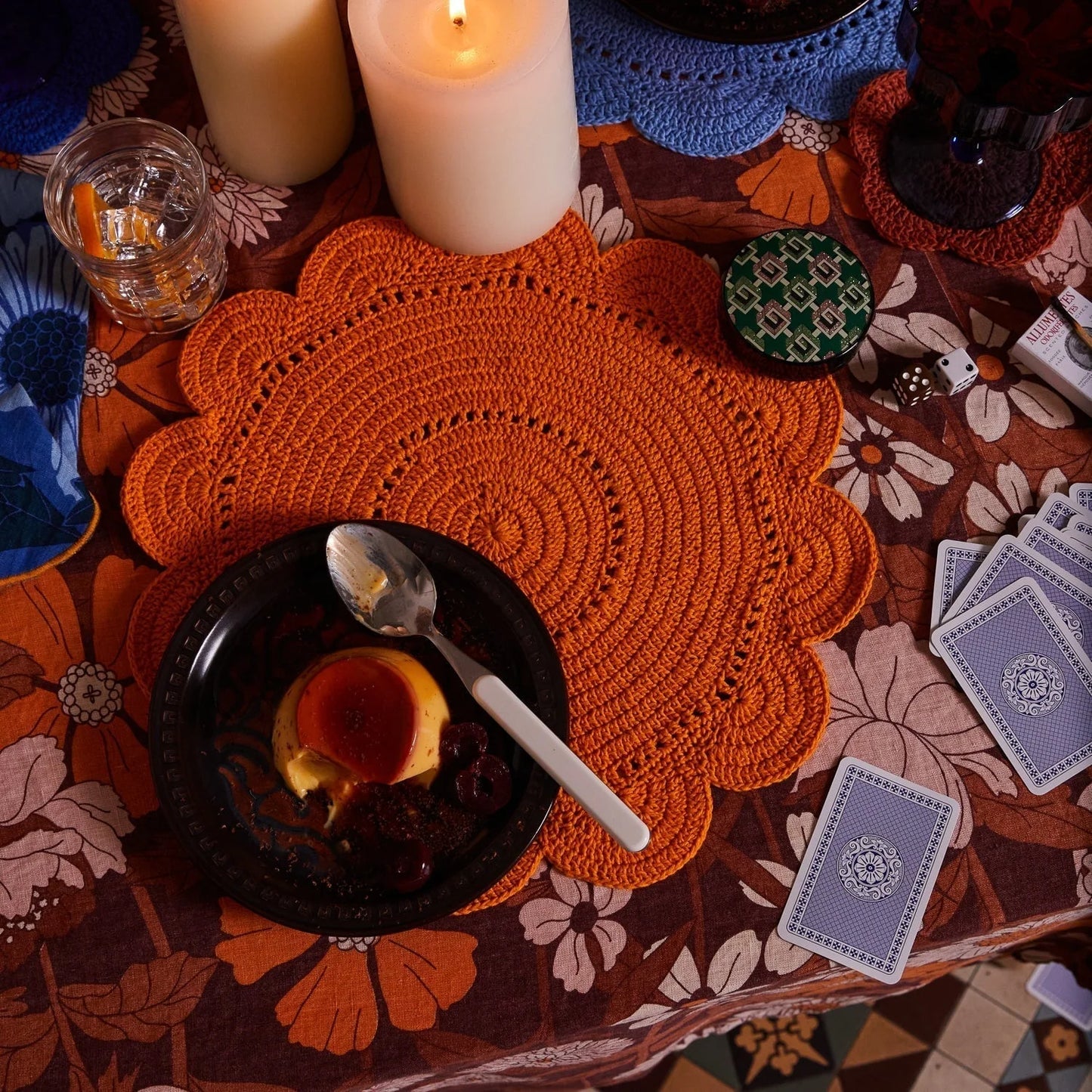 Chumo Crochet Placement Set - Lapis