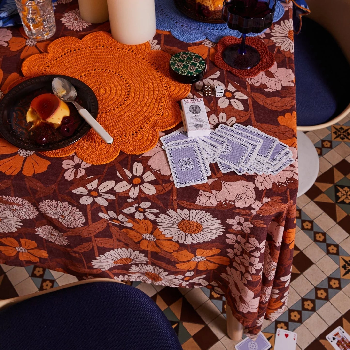 Chumo Crochet Placement Set - Lapis