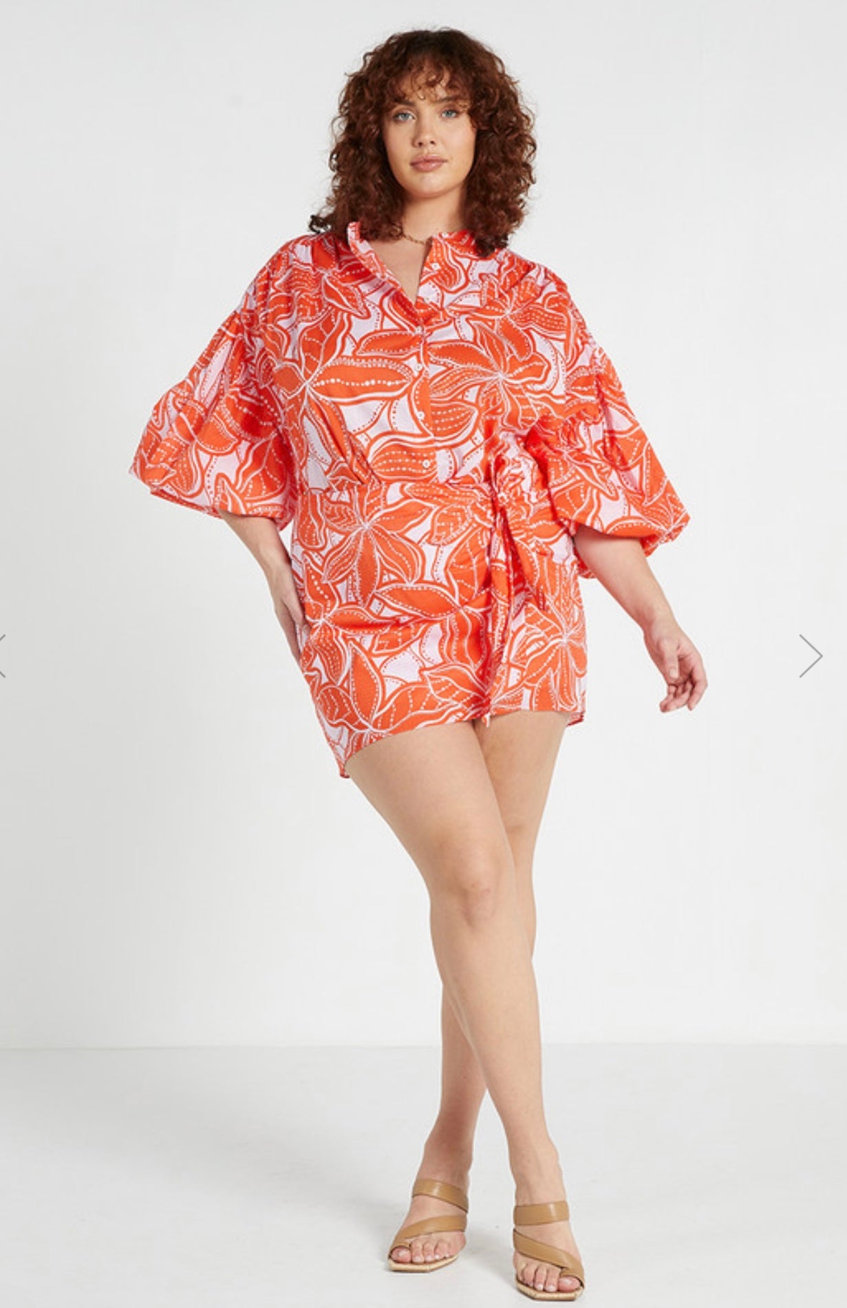 Tie Front Mini Skirt - Ukiyo Print