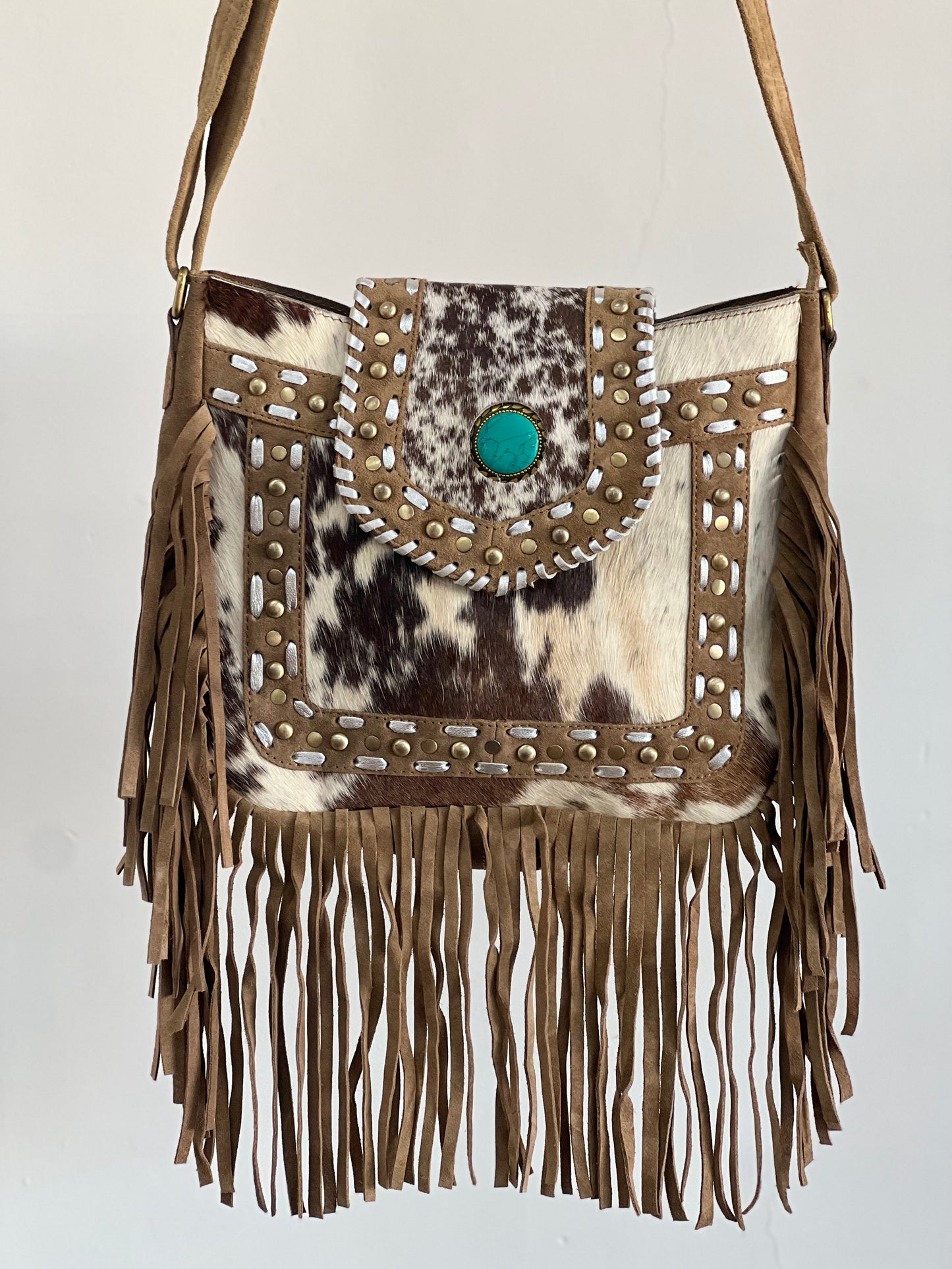 Wanderlust Tan - Turquoise Stone