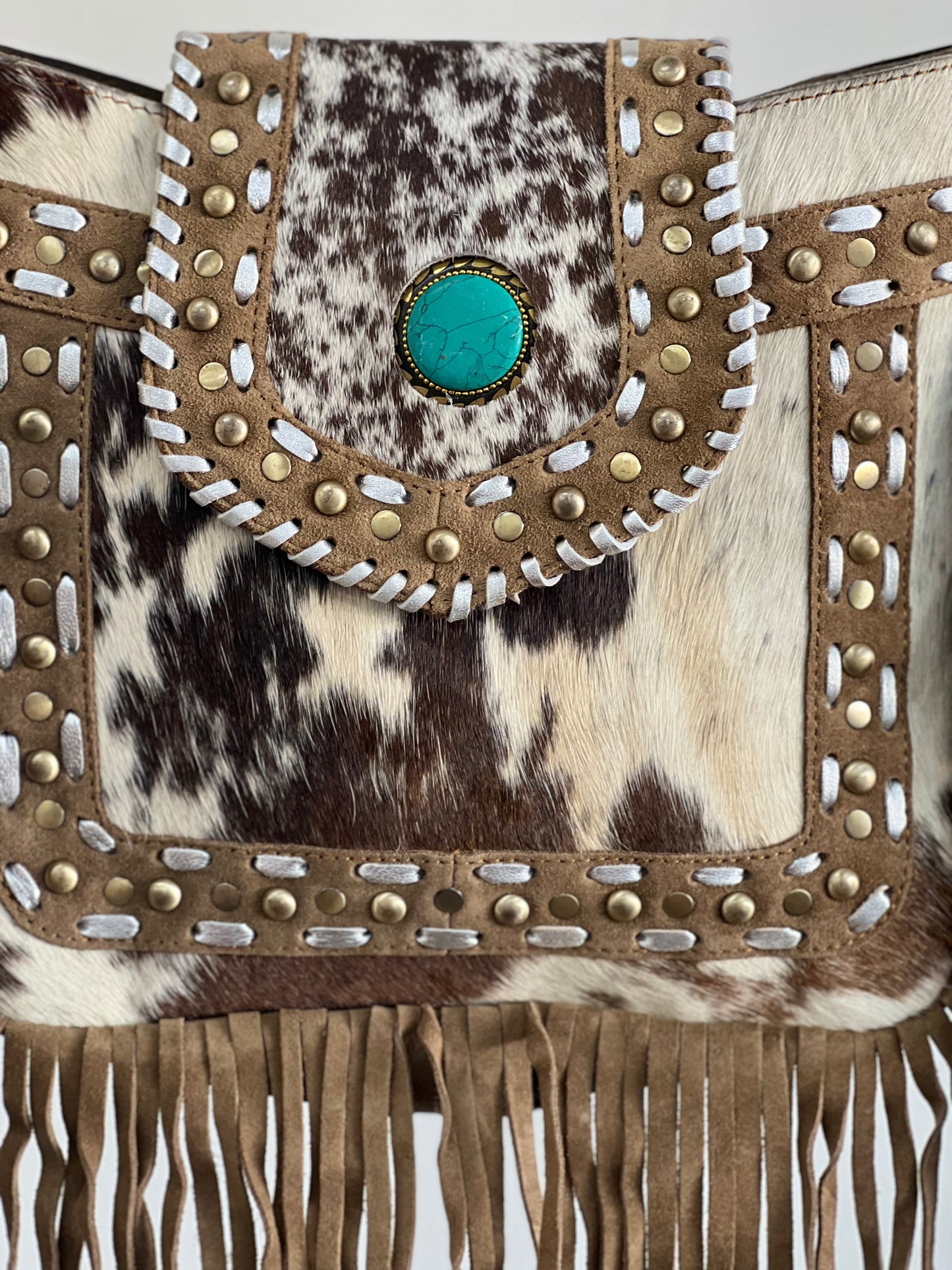 Wanderlust Tan - Turquoise Stone