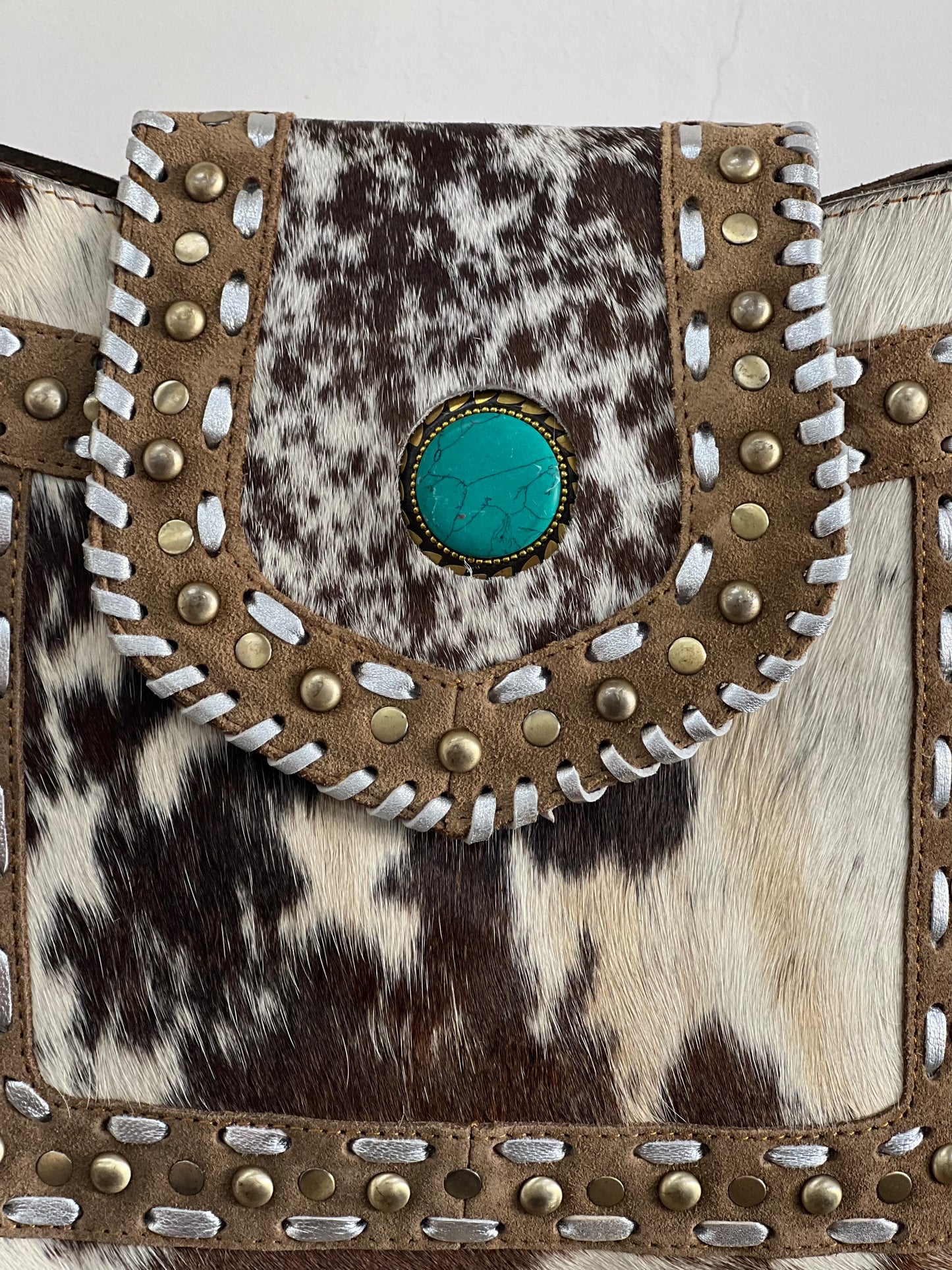 Wanderlust Tan - Turquoise Stone