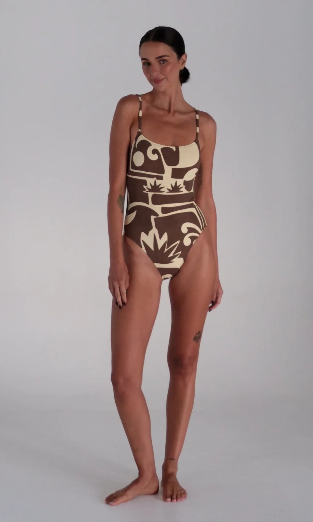 Beachcomber Singlet One Piece Swimsuit - Banana