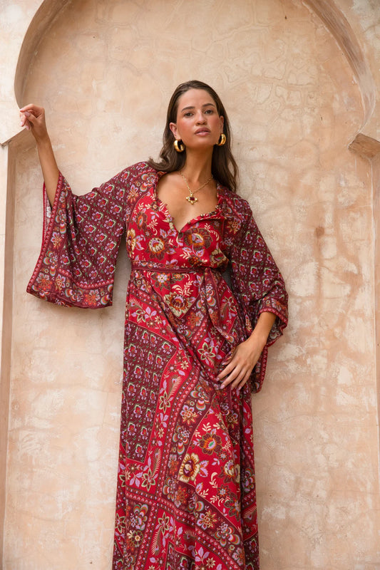 Dreamweaver Gown - Pomegranate