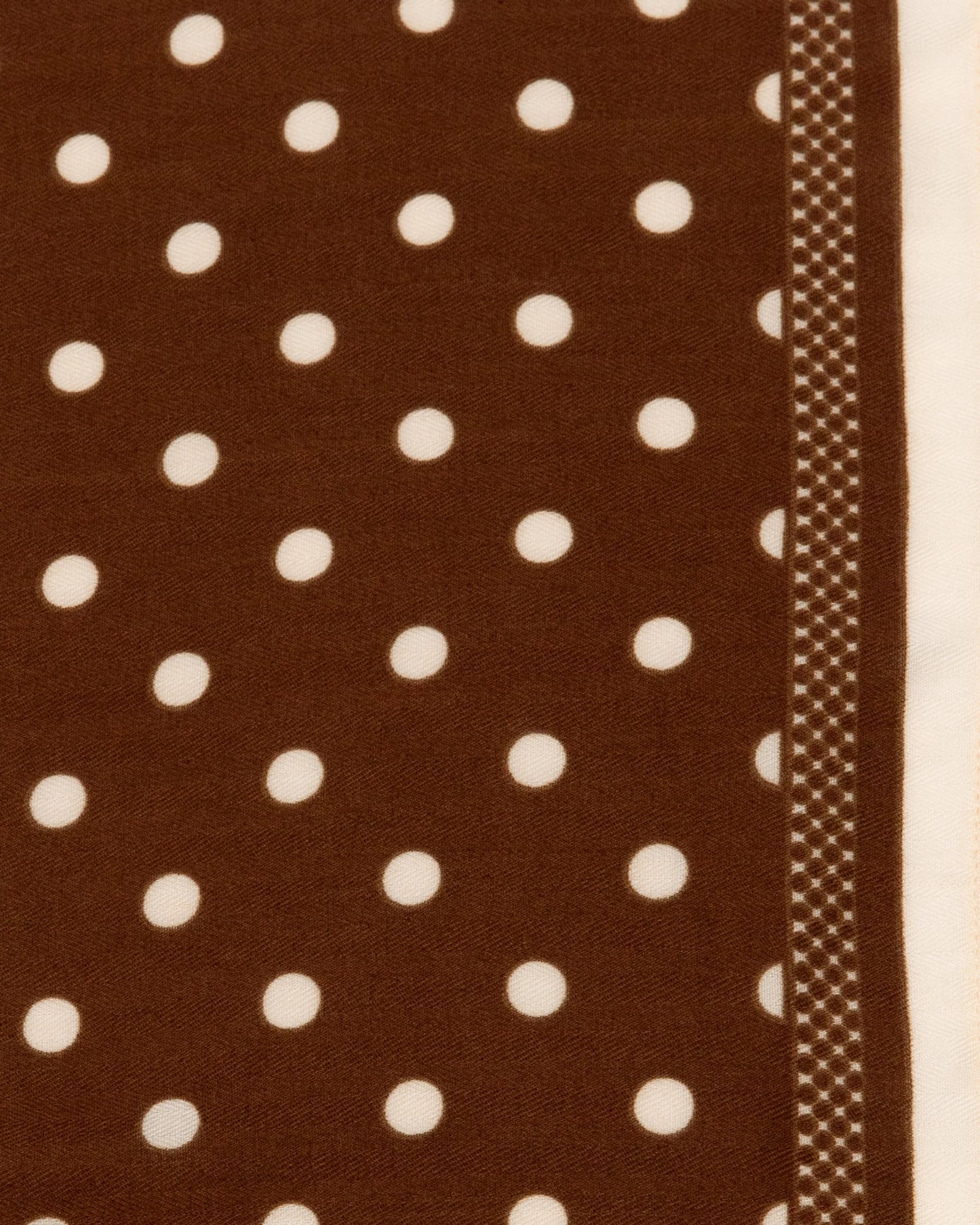 Scarf - Brown/White