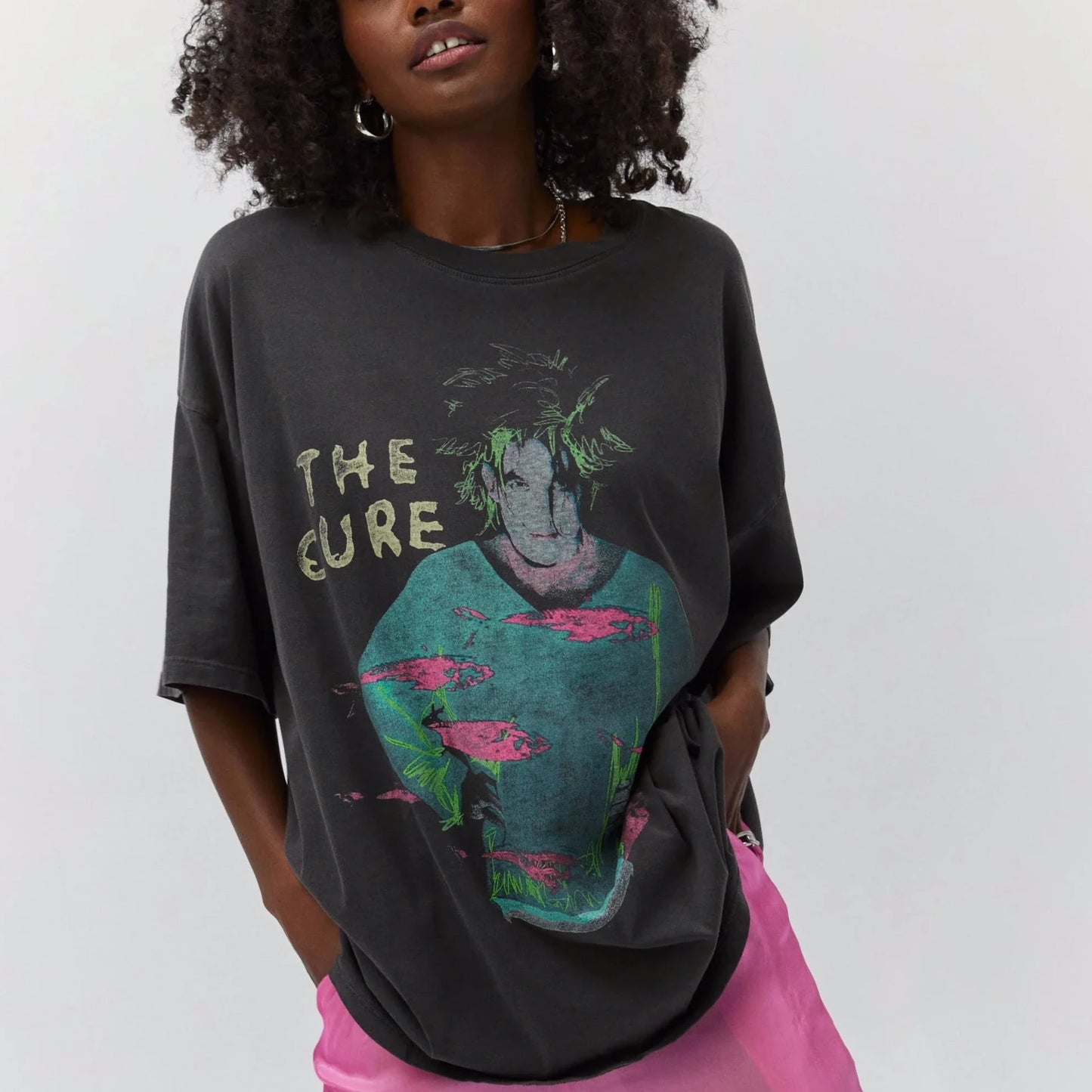 The Cure Beach Party Tour O/S Tee - Pigment Black