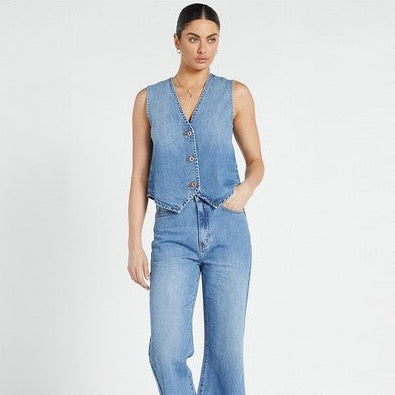 Denim Vest - Light Blue ( Sustainable )