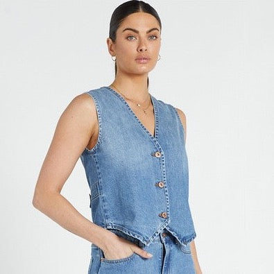 Denim Vest - Light Blue ( Sustainable )