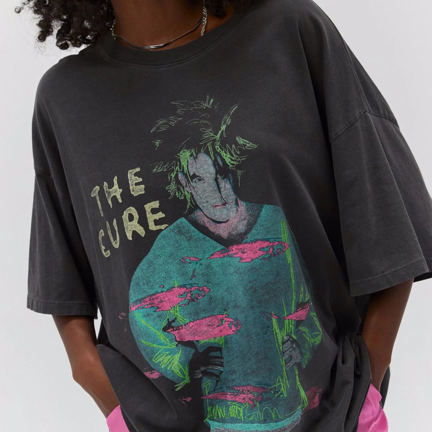 The Cure Beach Party Tour O/S Tee - Pigment Black