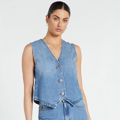 Denim Vest - Light Blue ( Sustainable )