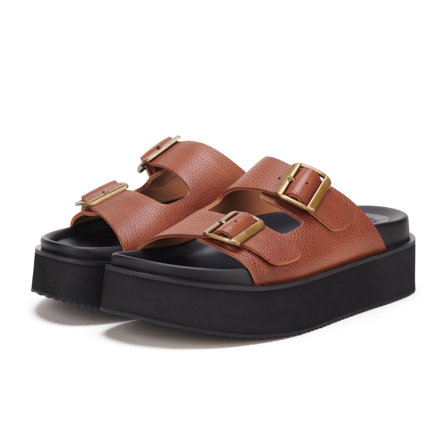 Ace Slide - Burnish Tan/Black
