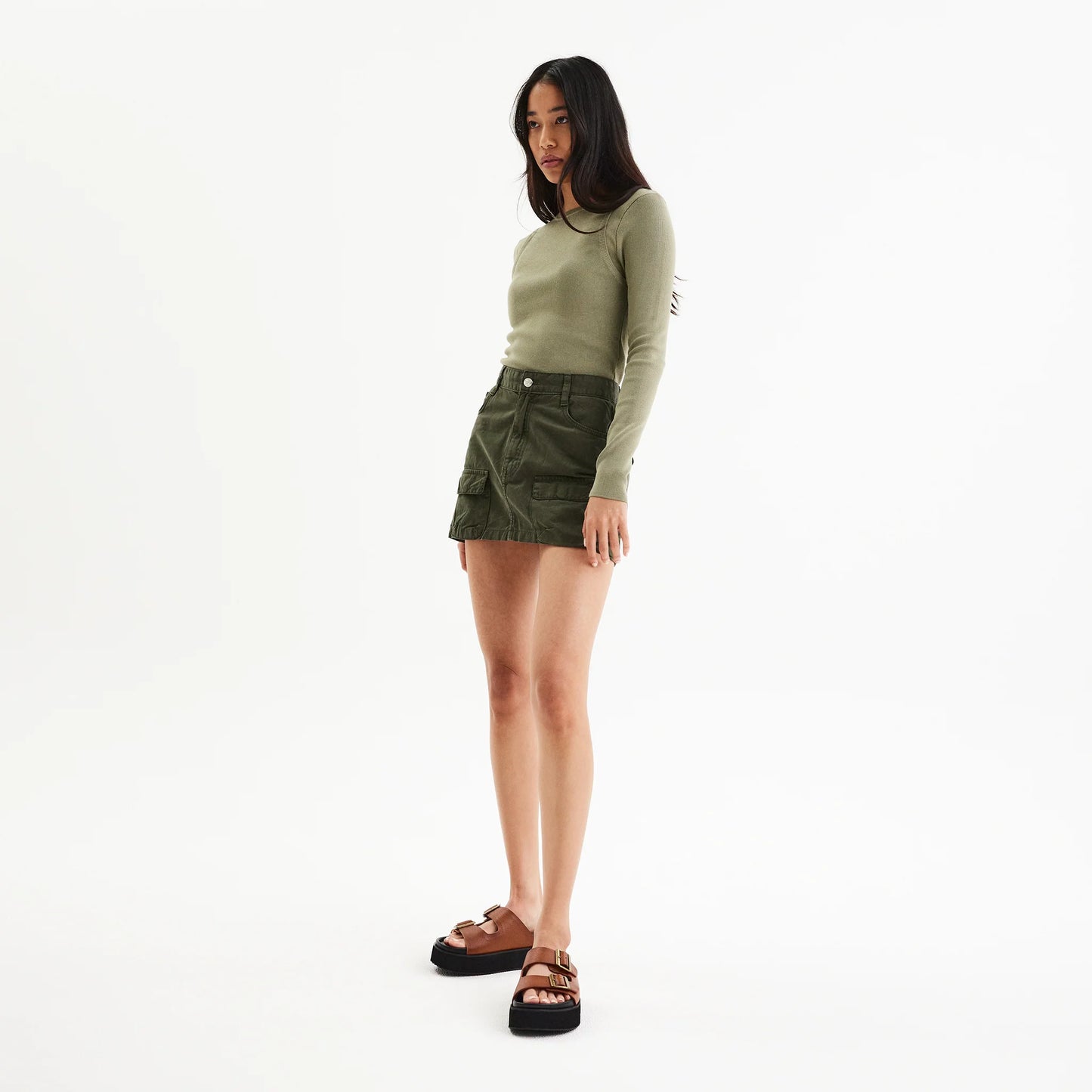 Ace Slide - Burnish Tan/Black