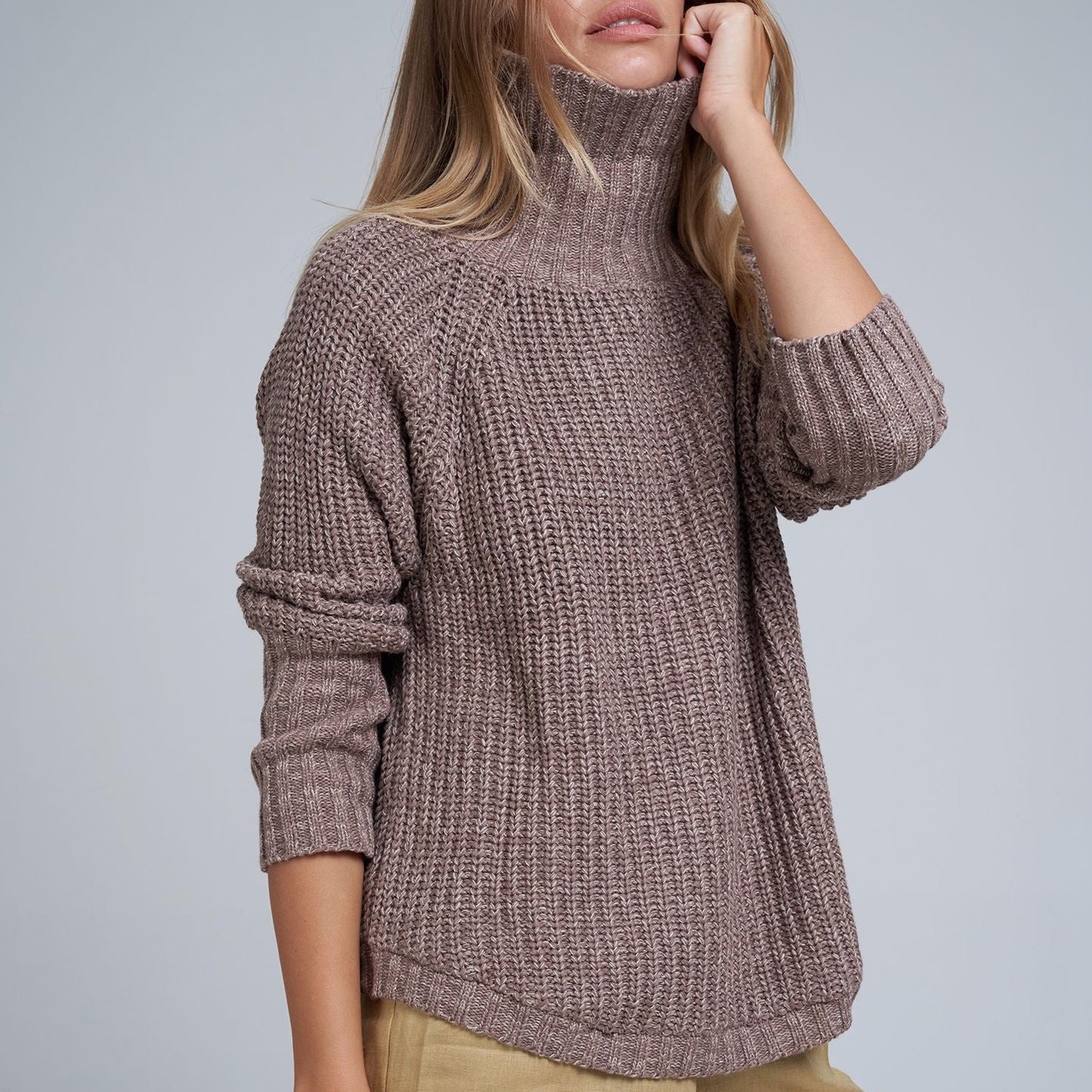 Luxembourg Knit - Mocca with Crème