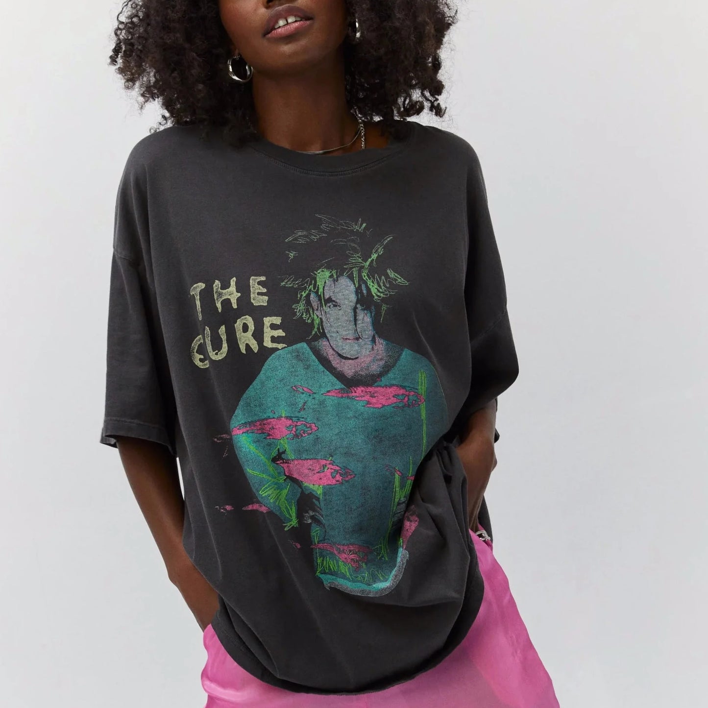 The Cure Beach Party Tour O/S Tee - Pigment Black