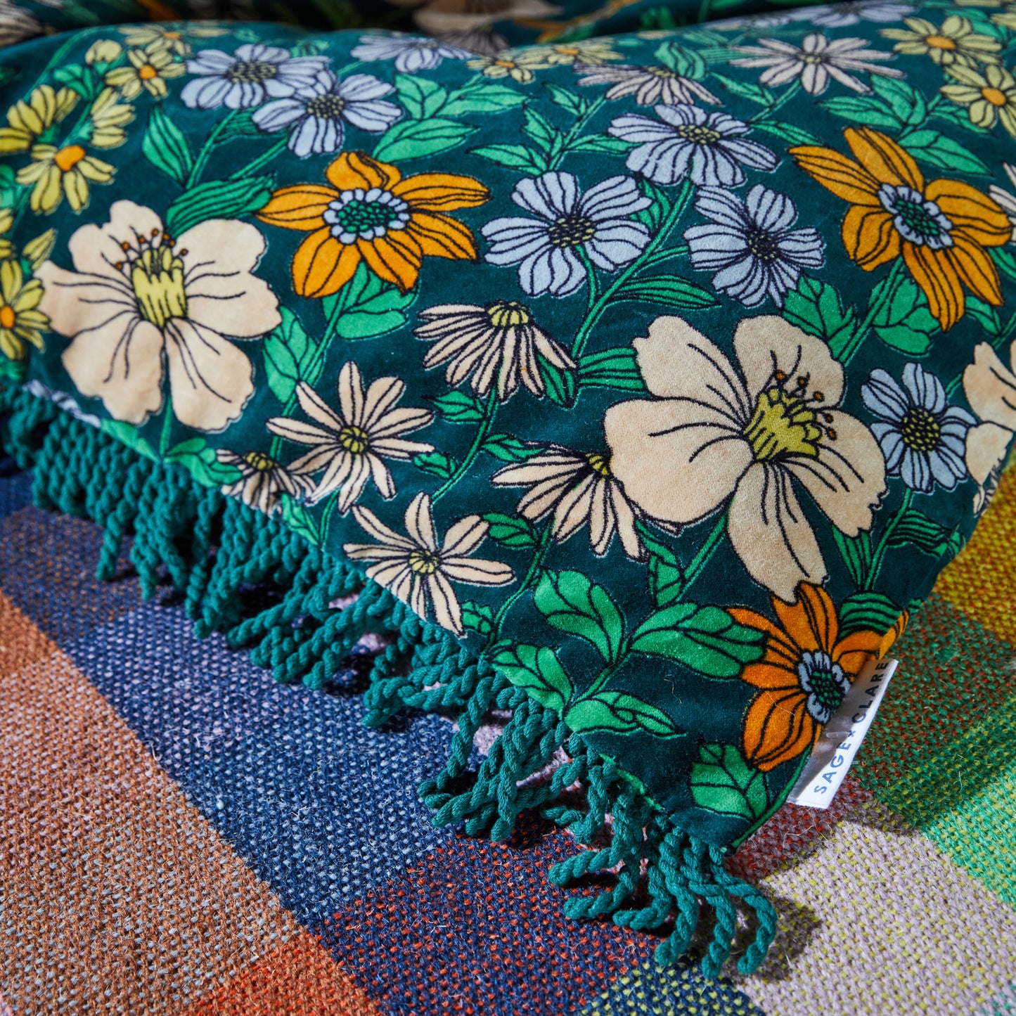 Floria Velvet Bean Bag