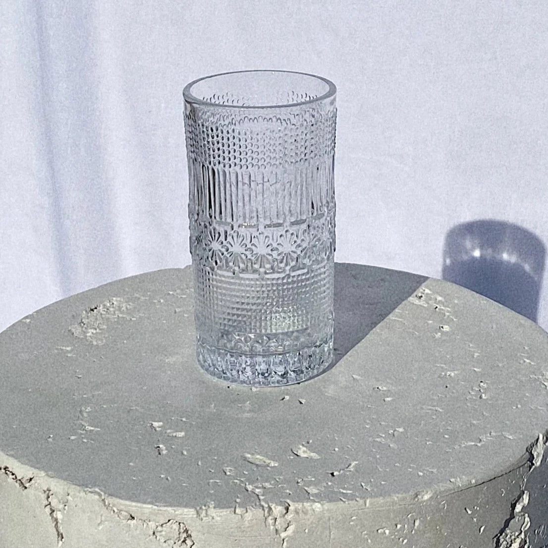 Detailed Tall Glass Set