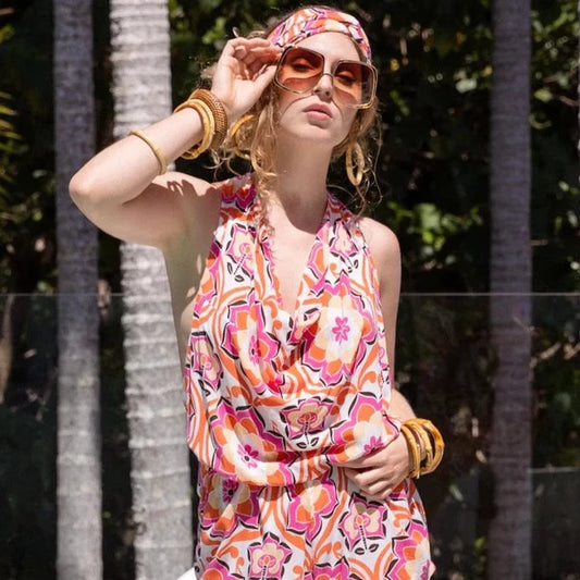 Sonny Playsuit - Tequila Sunrise