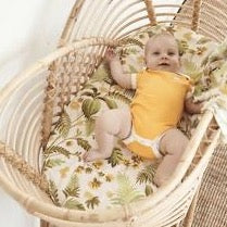 Rainforest Hemp - Hemp / Organic Cotton Bassinet Sheet / Changing Pad Cover