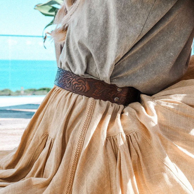Rosa Belt - Vintage Brown