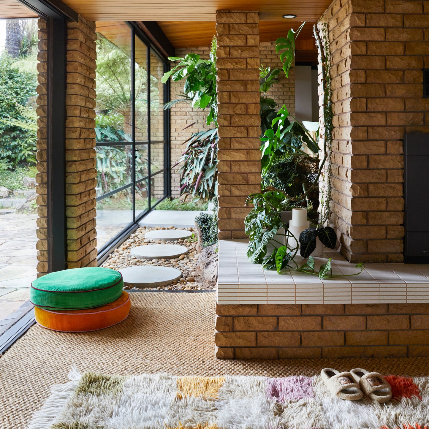 Nora Floor Cushion - Pea