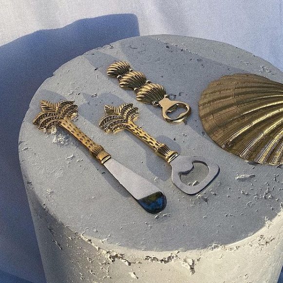 Palm Bottle Opener - Brass
