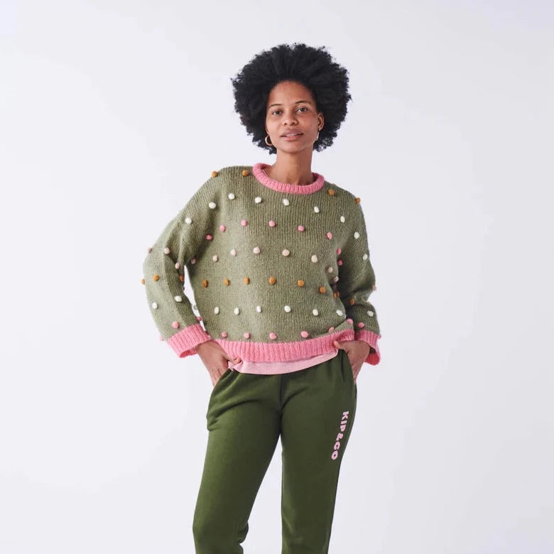 Dotty Spotty Knit Adult Sweater