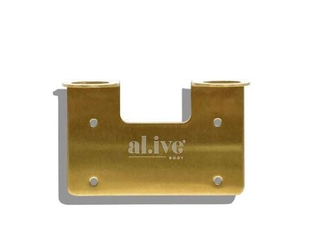 Al.ive Body Double Wall Holder - Brushed Gold