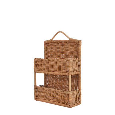 Rattan Hello Hanging Shelf