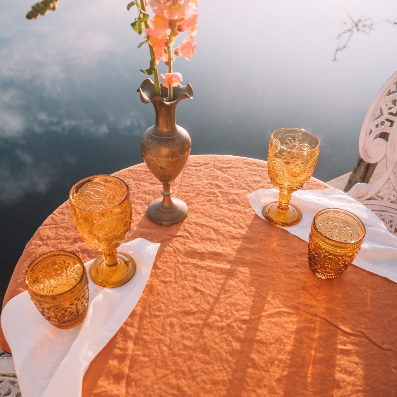Goblet Set of Two - Amber