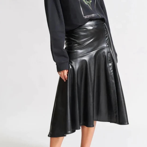 PU Drifter Skirt - Black