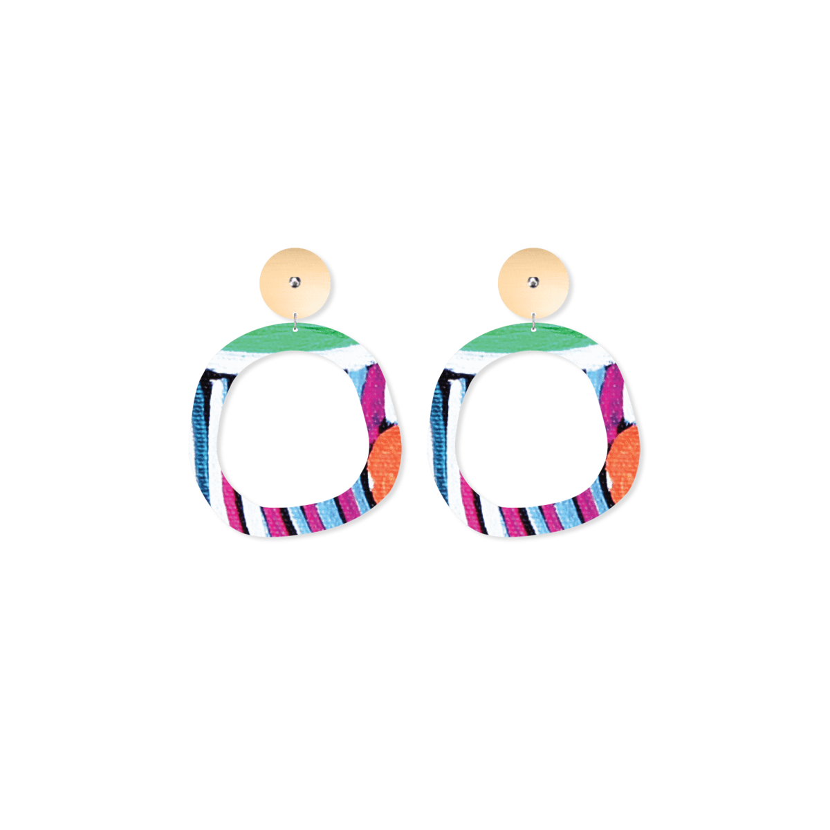 Josie Kunoth Petyarre Organic Outline Stud Earrings