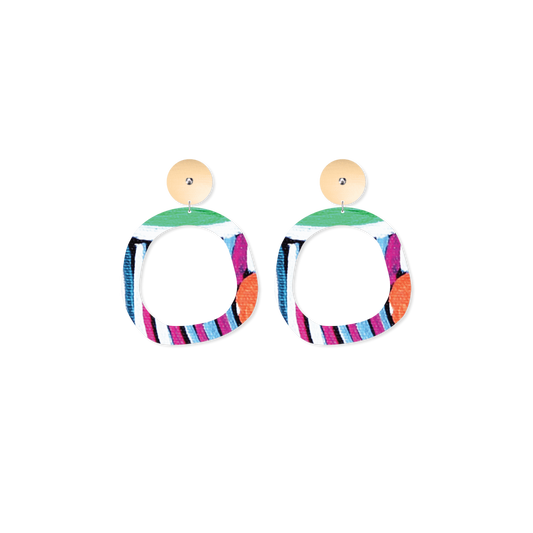 Josie Kunoth Petyarre Organic Outline Stud Earrings