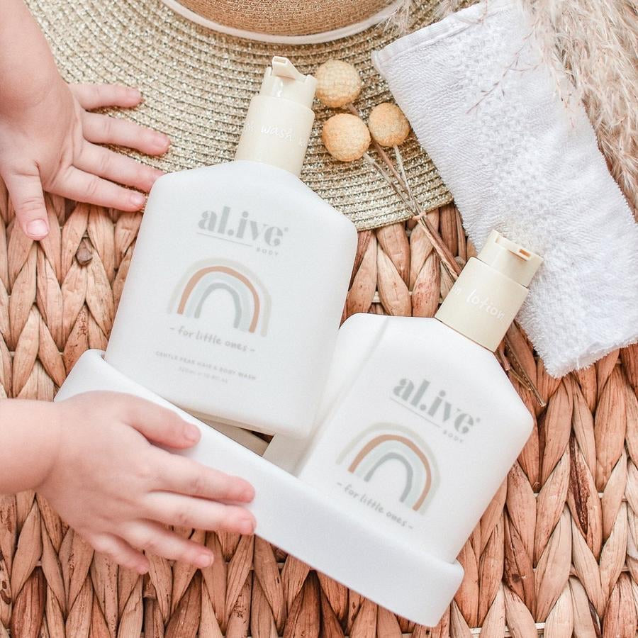 Baby Duo (Hair/Body Wash & Lotion) + Tray - Gentle Pear