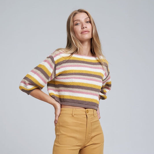 Rainbow Knit Top - Sunset Vibe