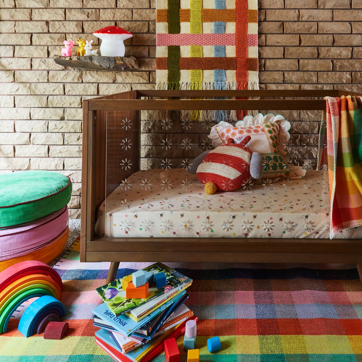 Nora Floor Cushion - Pea