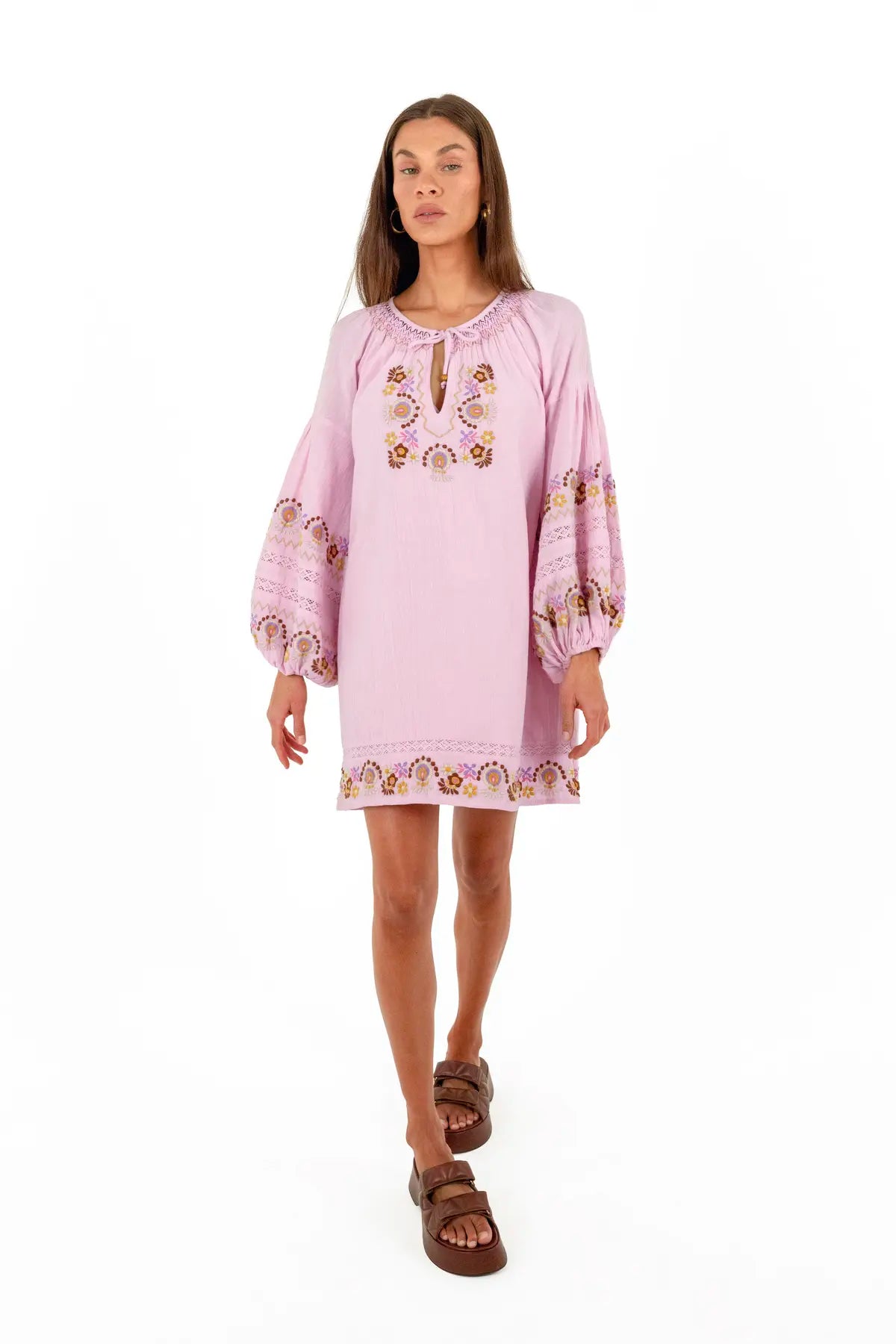 Iris Mini Dress - Petal