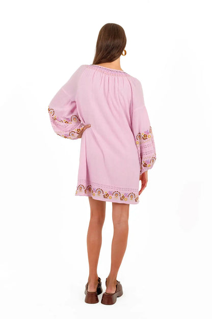 Iris Mini Dress - Petal