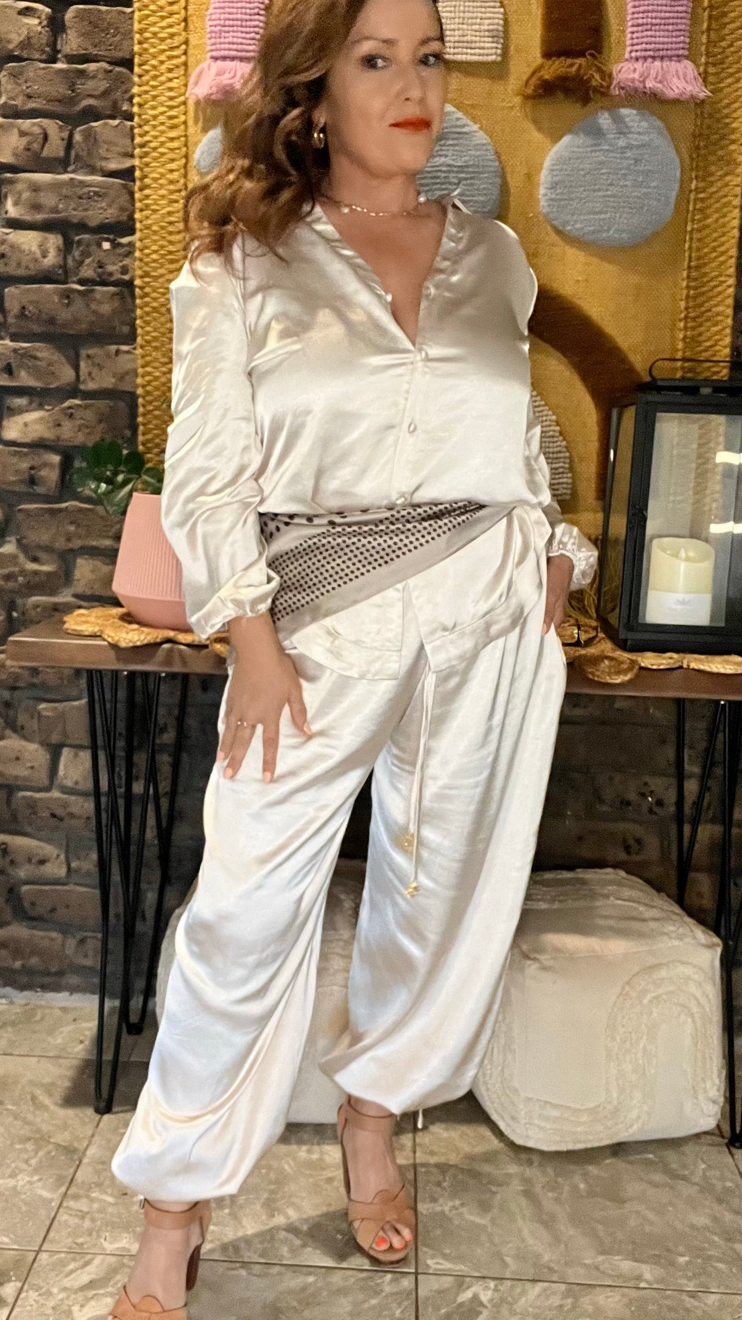 Florence Balloon Pants - Champagne