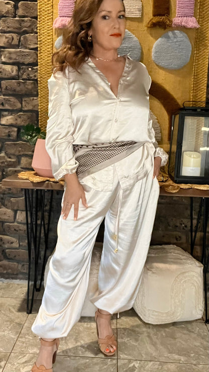 Florence Balloon Pants - Champagne