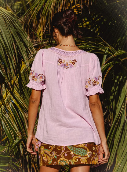 Bella Blouse - Petal