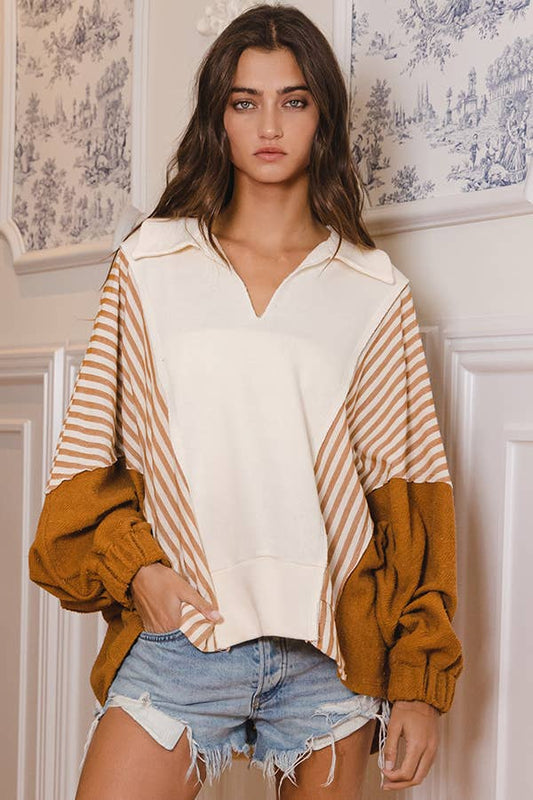 The Sunday Club Top - Caramel