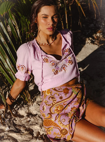 Bella Blouse - Petal