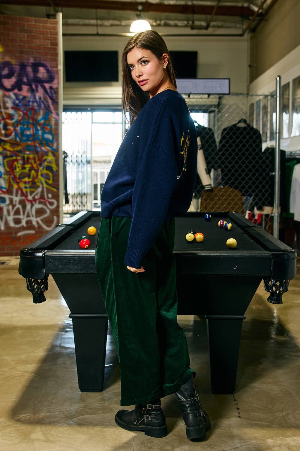 Lucky Duck Cardigan - Navy