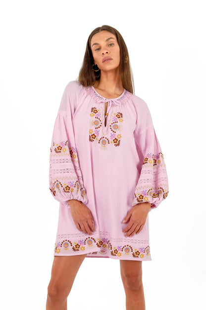 Iris Mini Dress - Petal