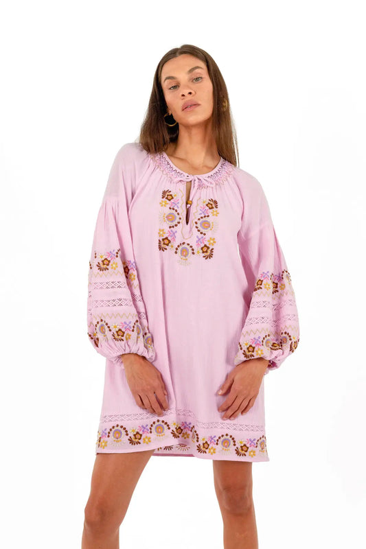 Iris Mini Dress - Petal