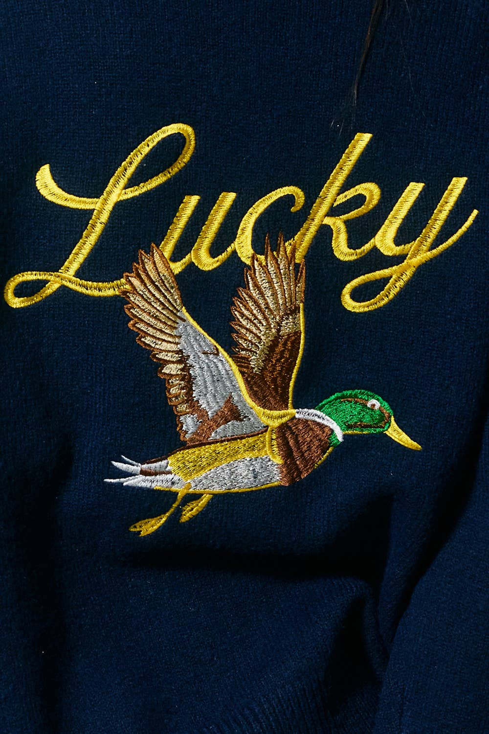 Lucky Duck Cardigan - Navy