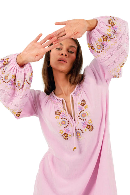 Iris Mini Dress - Petal