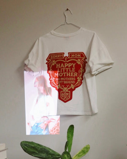 Happy Little Mother Tee - White