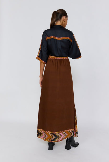 Abigail Maxi Skirt - Safari